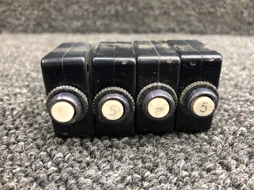 Potter and Brumfield S-1360 Potter & Brumfield Push To Reset Circuit Breaker Set (Amps: 5, 10) 