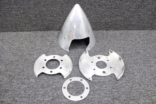 Cessna Aircraft Parts D-7945, D-7962, C-7961 Cessna 162 Two Blade Spinner with Bulkhead and Support 
