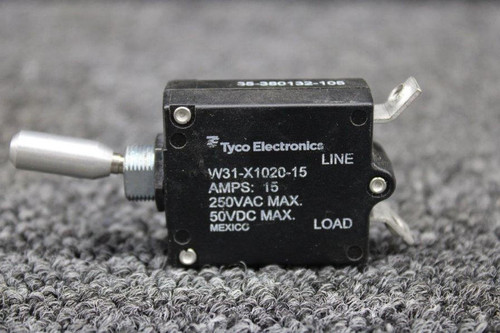 Tyco W31-X1020-15 (Alt: 35-380132-105) Tyco Toggle Breaker Switch (50/250V, 15A) (SA) 