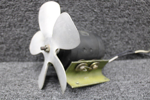 9910155-1 Cessna 421C Air Conditioning Motor with Blade and Mount (Volts: 24-30)