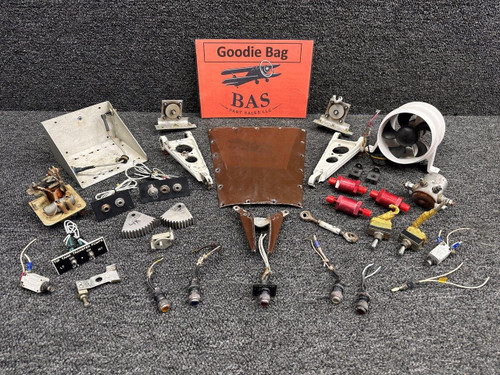 Beechcraft Parts 2007 Beech S35 Goodie Bag (Torque Links, Lights, Cooling Fan, Switches, etc.) 