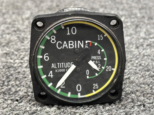 50589-000 (Alt: 602-233) UMA Cabin Diff. Pressure & Altitude Indicator (Core)