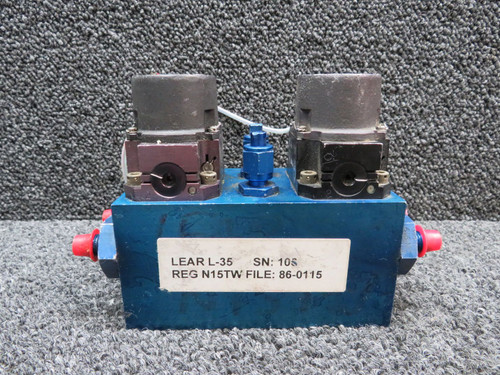 2627015-6 LearJet 35 Spoileron Manifold Valve Assembly