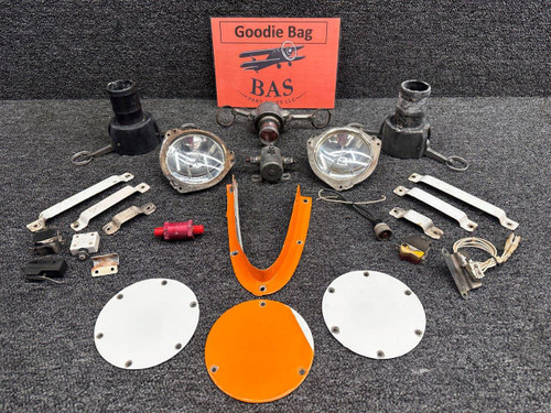 1975 Cessna A188B Goodie Bag (Lights, Switches, and Inspection Plates)