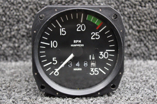 D1-112-5023 Mitchell 98480-23 RPM Recording Tachometer Indicator (Hours: 3348.5)