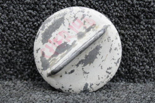 Piper Aircraft Parts 66817-000 Piper PA28-140 Fuel Cap (Non-Locking, White) (Minus Venting Seal) 