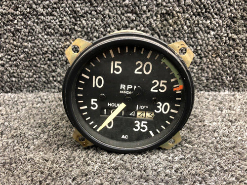 0511035-1 (Weu: C668020-0202) AC RPM Tachometer Indicator (Hours: 1014.43)