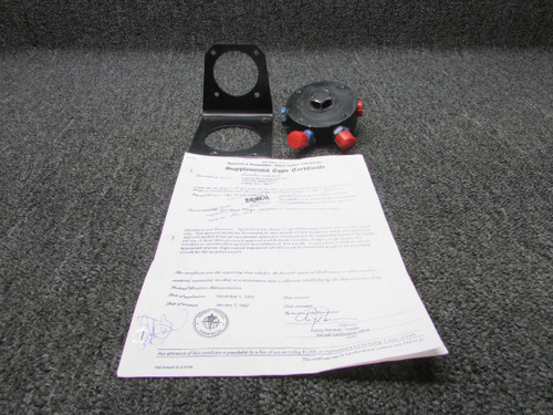 50001-1, 50002-1 Beechcraft B24R ADC Spin On Oil Filter with Bracket and STC
