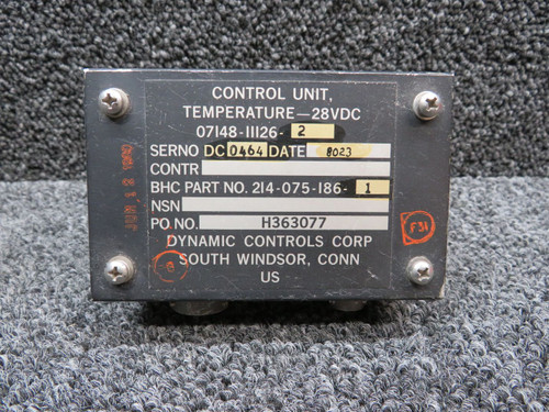 H363077 Dynamic Controls Temperature Control Unit (Volts:28)