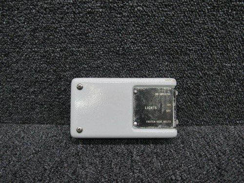 42755-000 Piper PA31-310 No Smoking & Fasten Seat Belts Placard Assy (Volts: 28) BAS Part Sales | Airplane Parts