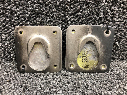 Piper Aircraft Parts 68096-001 Piper PA46-350P Seat Foot Receptacle Plate Set of 2 