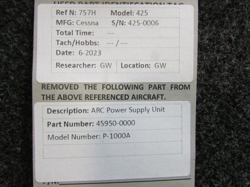 45950-0000 ARC P-1000A Power Supply Unit For Sale