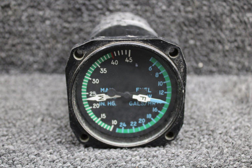 651035-0107 Aerosonic Dual Manifold Pressure and Fuel Flow Indicator (Core)