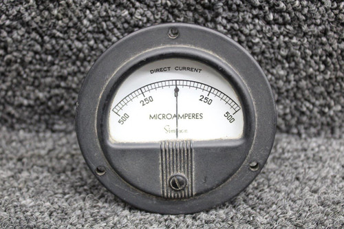 Simpson Electric Direct Current Microamperes Ammeter Indicator