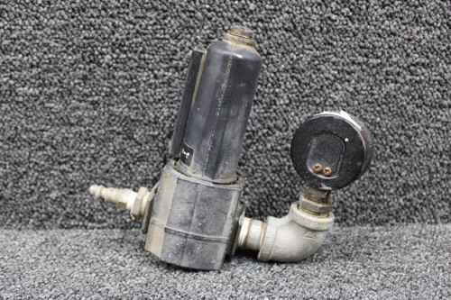 F73G-4AN-AD1 Norgren Pneumatic Air Filter with Pressure Gauge (Broken Connector)
