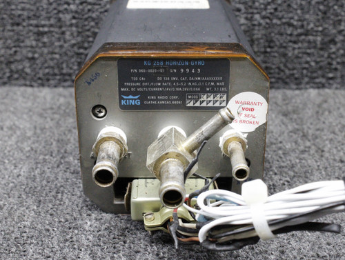 060-0020-01 King Radio KG-258 Horizontal Gyro Indicator with Mods (Volts: 14,28)