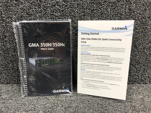 190-01134-14 Rev. L Garmin GMA 350H, 350HC Pilot’s Guide Book (New Old Stock)