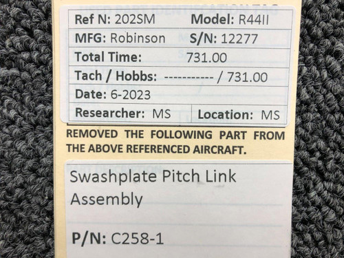 C258-1 Robinson R44II Swashplate Pitch Link Assembly