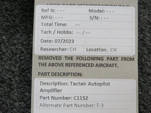 C1152 Tactair T-3 Autopilot Amplifier Unit