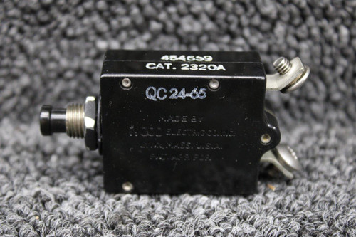 454-659 Wood Electric Push Circuit Breaker (Amps: 20)