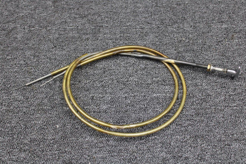 455-256 Piper PA30 Parking Brake Control Cable Assembly (L: 41-1/2”, 47-1/4”)
