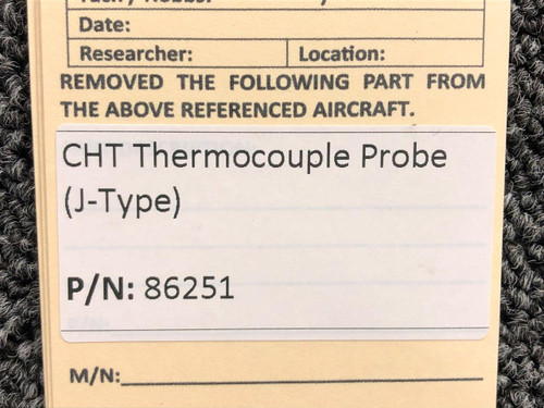 85251 Cylinder Head Temperature Thermocouple Probe (J-Type)