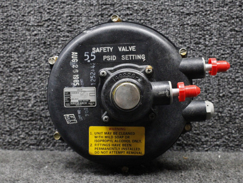 103638-6 (Alt: 491-815) Airesearch Series 1 Cabin Pressure Safety Valve Assembly