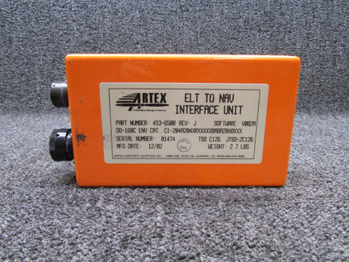 453-6500 Rev: J Artex ELT to NAV Interface Unit