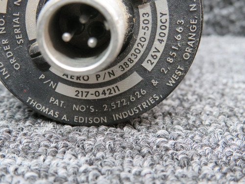 217-04211 (Alt: 3883020-503) Edison Fuel Pressure Indicator (0-50 PSI) (26V)