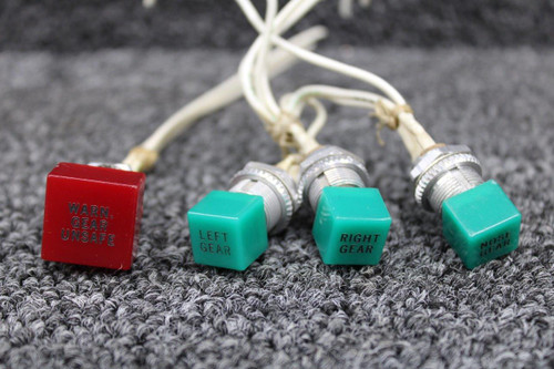67422 Piper PA32RT-300 Landing Gear Indicator Light Set (Warning, Nose, LH, RH)