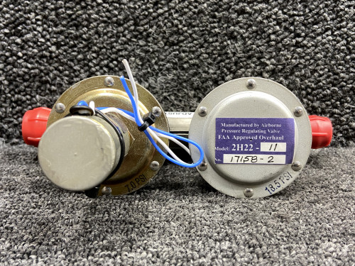 2H22-11, 1E15-6 Airborne Vacuum Regulator Valve with De-Ice Valve (Volts: 28)