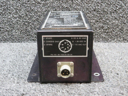 Phoenix Aerospace BH-1030-24-100-CS Pheonix Aerospace Transverter (Input: 20-30v Output: 115v) 