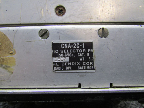 Bendix CNA-2C-1 Radio Selector Panel For Sale