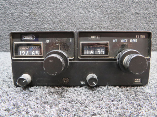 King Radio KX-170A Nav-Comm Radio (Minus Tray and Data Plate) (Core)