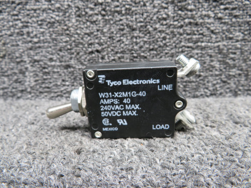 W31-X2M1G-40 Tyco Toggle Breaker Switch Assembly (Amps: 40)