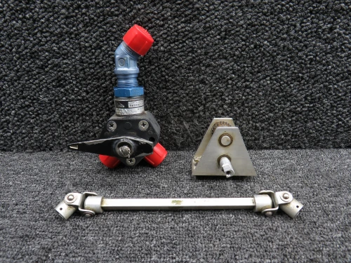 9851067-4, 1216419-2 Cessna R182 Fuel Selector with Shaft and Handle