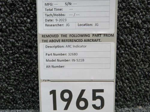 32680 ARC IN-521B Automatic Direction Finder Indicator