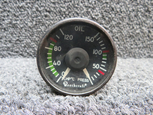 563-235 (Alt: 100-384117-3) Bendix Oil and Temperature Pressure Indicator