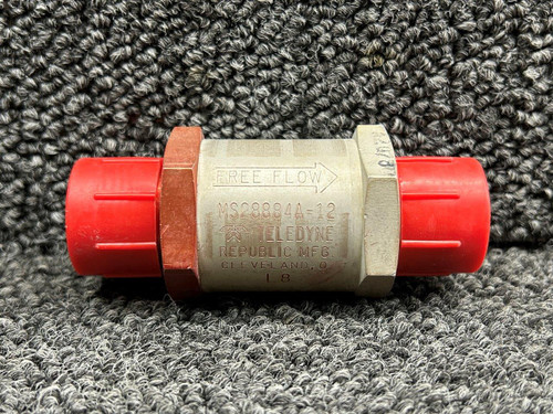 MS28884A-12 (Use: MS28884B-12) Teledyne Fuel Check Valve