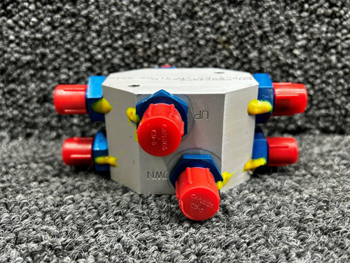 Piper Aircraft Parts 85074-003 (Alt: 85074-004) Piper PA46-600TP Center Hydraulic Manifold Assembly 