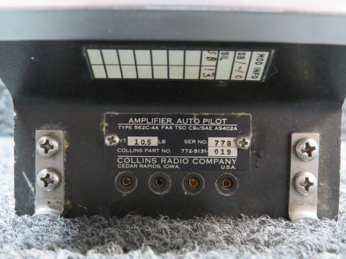 Collins 772-5131-019 Collins 562C-4A Auto Pilot Amplifier with Modifications 