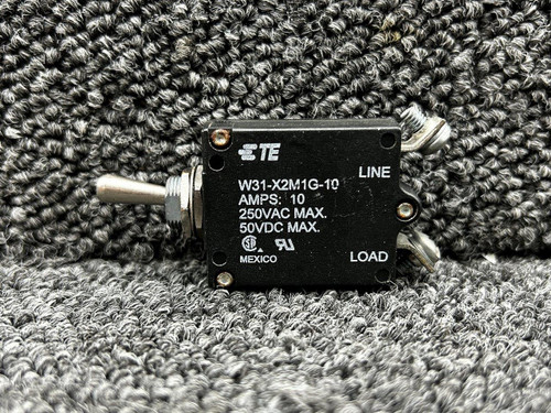 W31-X2M1G-10 Potter and Brumfield Toggle Switch Circuit Breaker (10A)