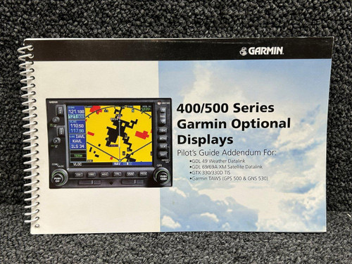 190-00140-13 Garmin 400, 500 Optional Displays Pilots Guide Addendum