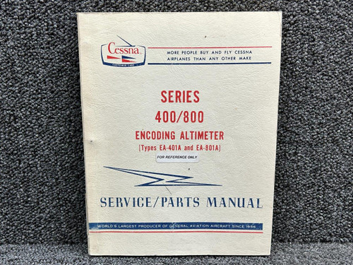 D4551-13 Cessna 400,800 Series Encoding Altimeter Service, Parts Manual (1975)