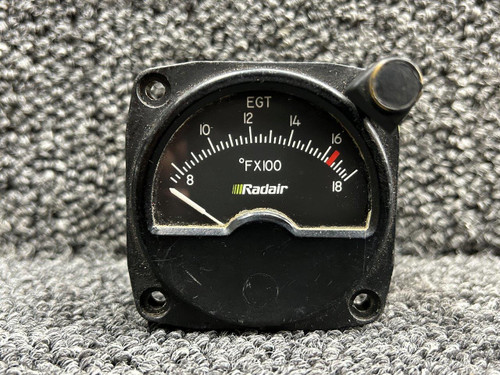R-10-S Radair Inc Exhaust Gas Temperature Gauge with Post Light