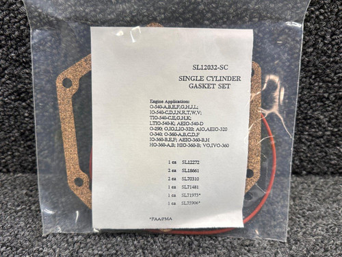 SL12032-SC (Use: 05K22940) Lycoming Engine Single Cylinder Gasket Set (NOS)