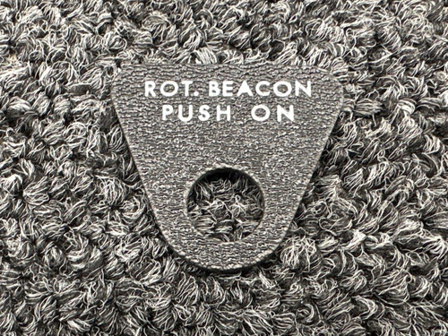 0513163-4 Cessna Rotating Beacon Push Placard