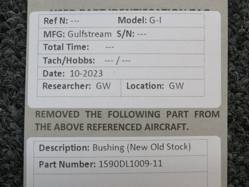 1590DL1009-11 Gulfstream G-I Bushing (New Old Stock)