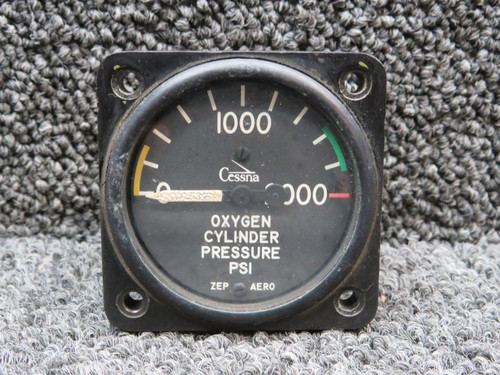 S-1325L-1 Zep-Aero Oxygen Cylinder Pressure Indicator (PSI: 0-2000)