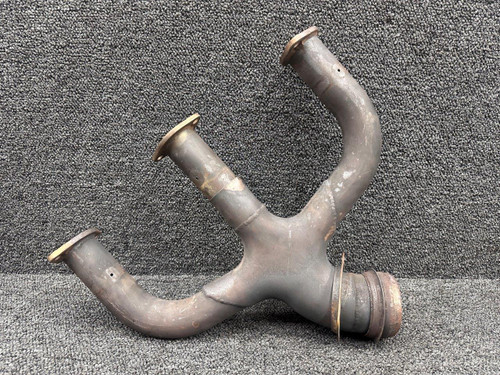 2254003-3 Lycoming O-540-J3C5D Exhaust Stack Assembly LH with Riser, Probe Holes